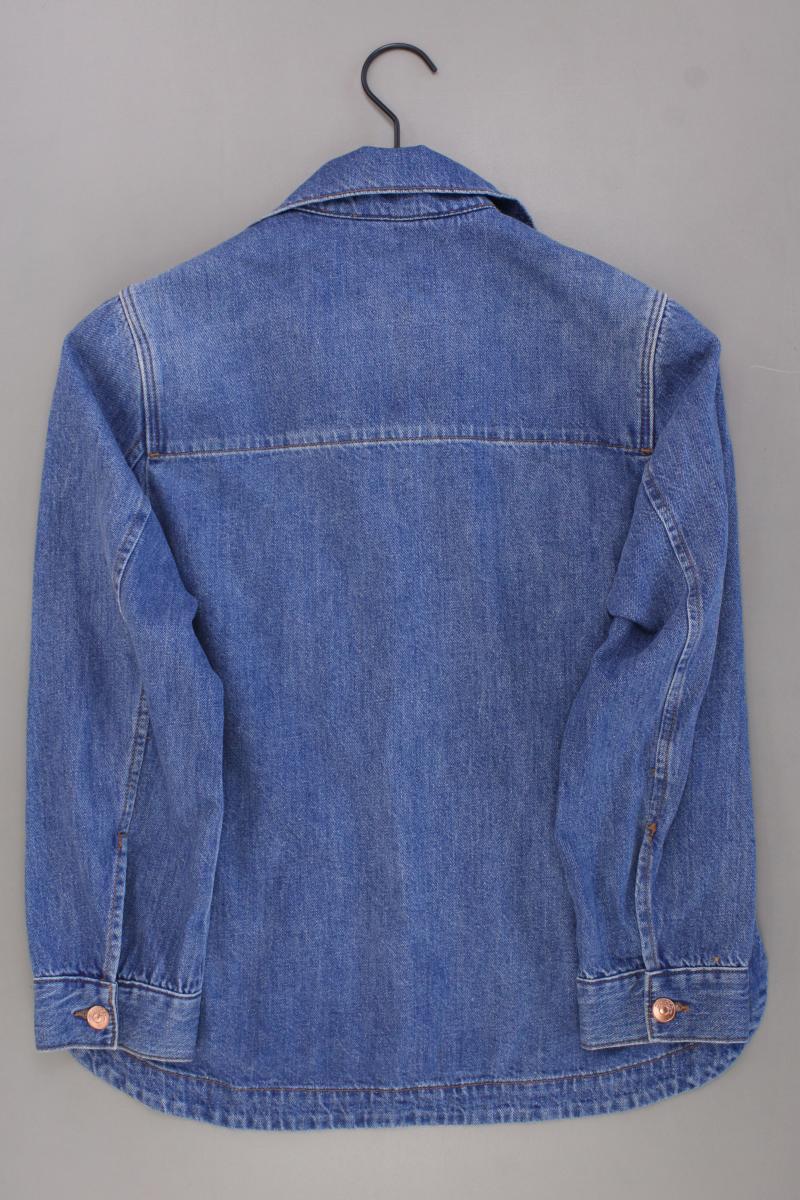 H&M Jeansbluse Gr. 36 neuwertig 3/4 Ärmel blau aus Baumwolle