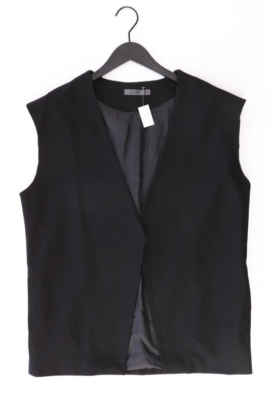 UNQ Regular Weste Gr. 40 Vintage schwarz aus Viskose