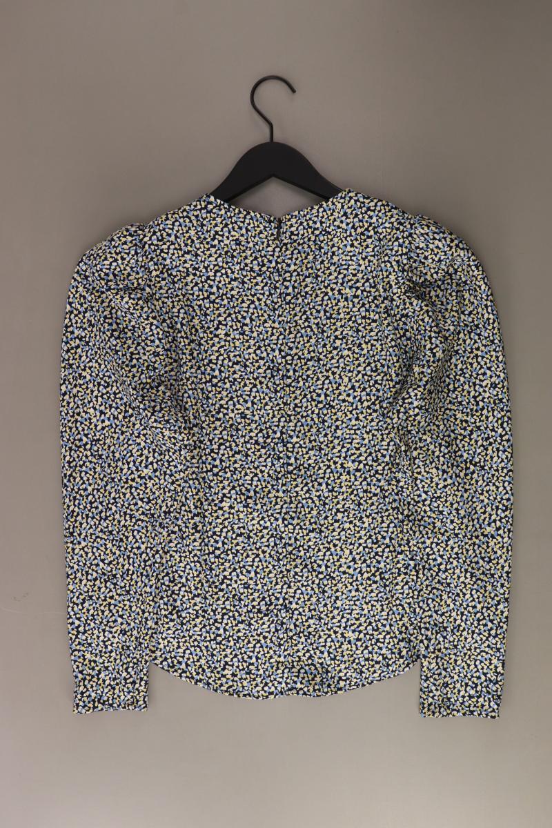 H&M Bluse Gr. S neuwertig Langarm blau aus Polyester