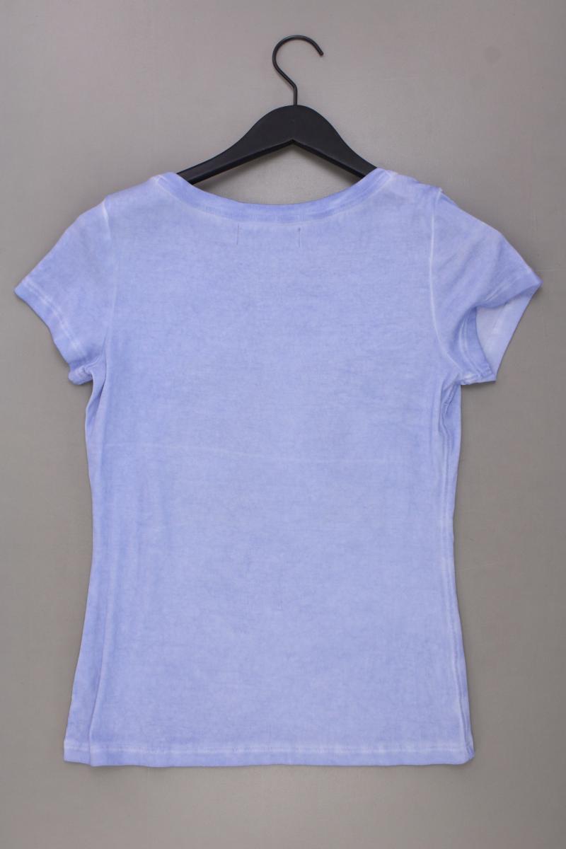 Arizona T-Shirt Gr. 36/38 neuwertig Kurzarm mit Pailletten blau aus Baumwolle