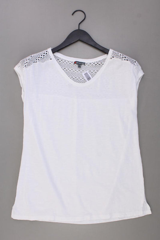 Street One T-Shirt Gr. 40 Kurzarm weiß