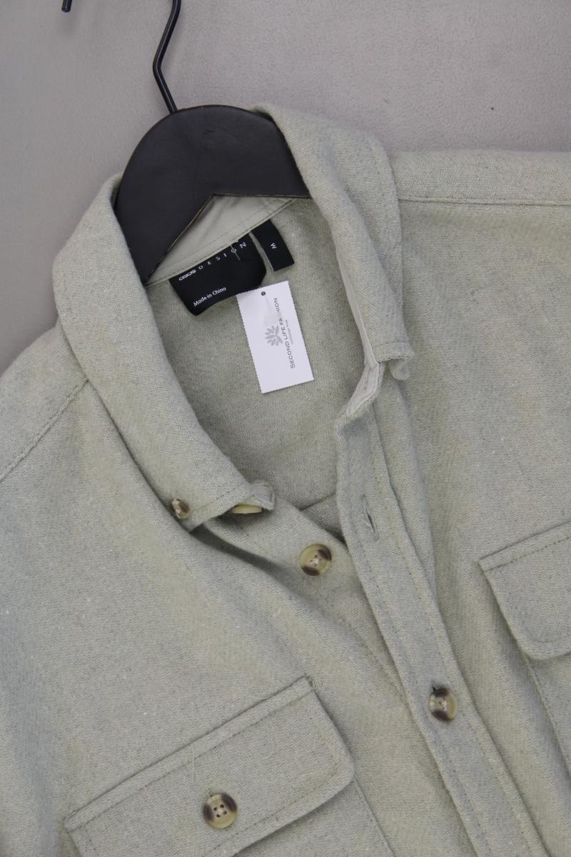 Asos Langarmhemd für Herren Gr. M grün aus Polyester