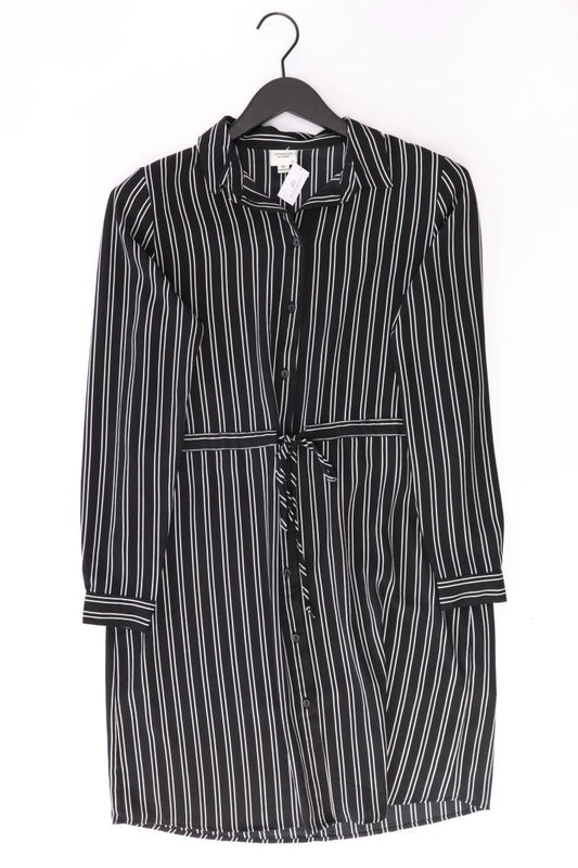 Jacqueline de Yong Blusenkleid Gr. 34 gestreift Langarm schwarz aus Polyester