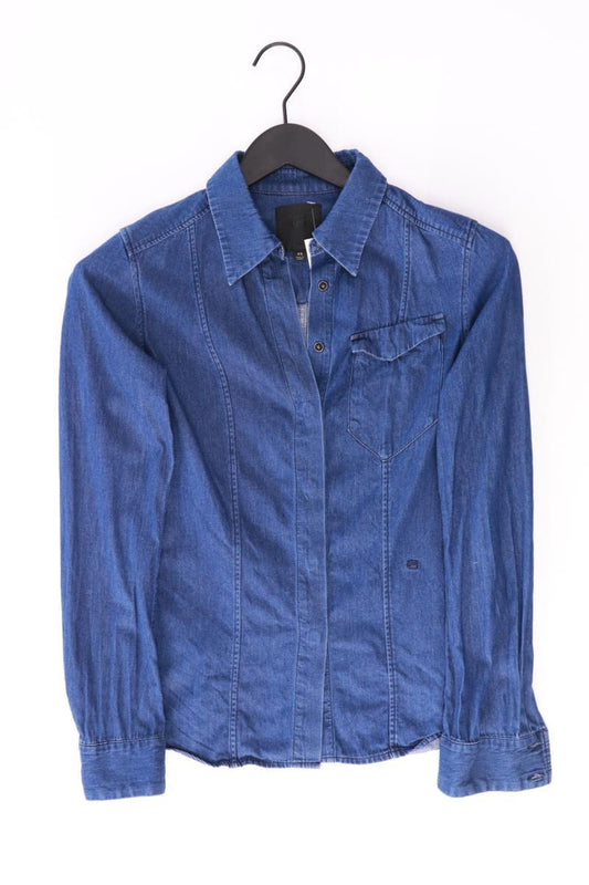 G-Star RAW Jeansbluse Gr. XS Langarm blau aus Baumwolle