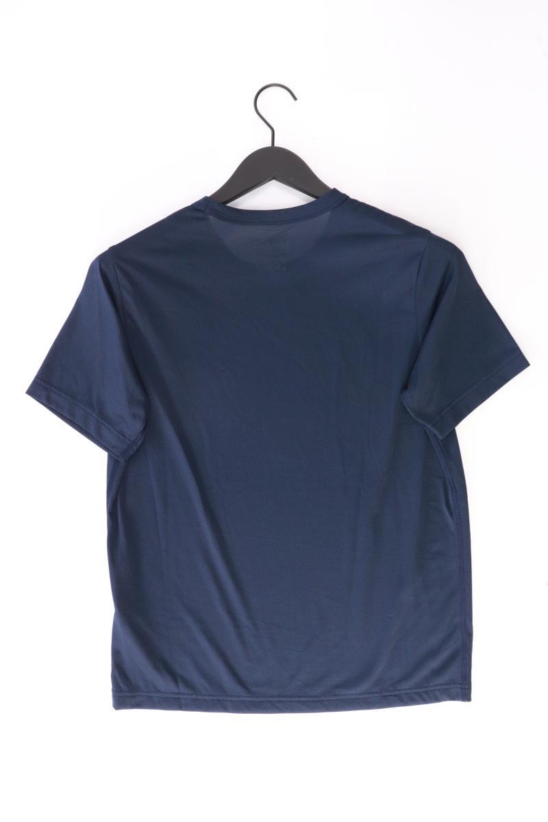 Champion Printshirt für Herren Gr. S Kurzarm blau aus Polyester
