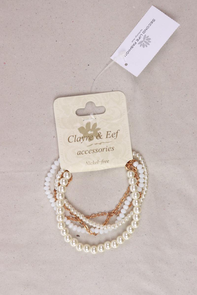 Clayre & Eef Armband neu mit Etikett weiß