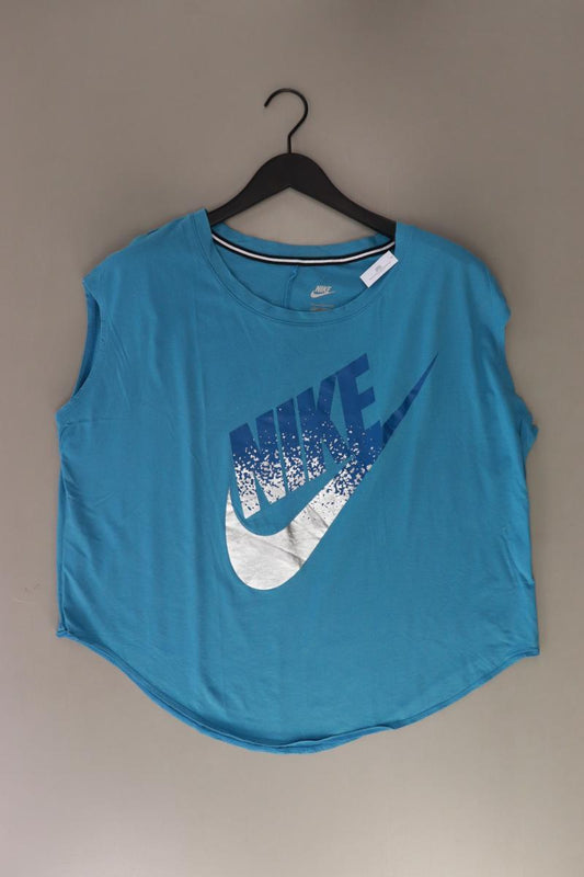 Nike Sportshirt Gr. XL Kurzarm blau aus Baumwolle