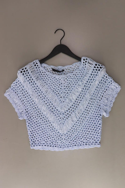Set Häkelshirt Gr. 36 Kurzarm blau