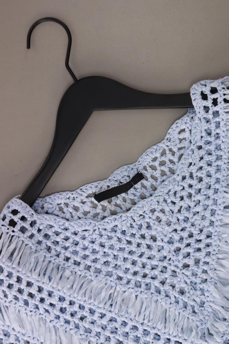 Set Häkelshirt Gr. 36 Kurzarm blau