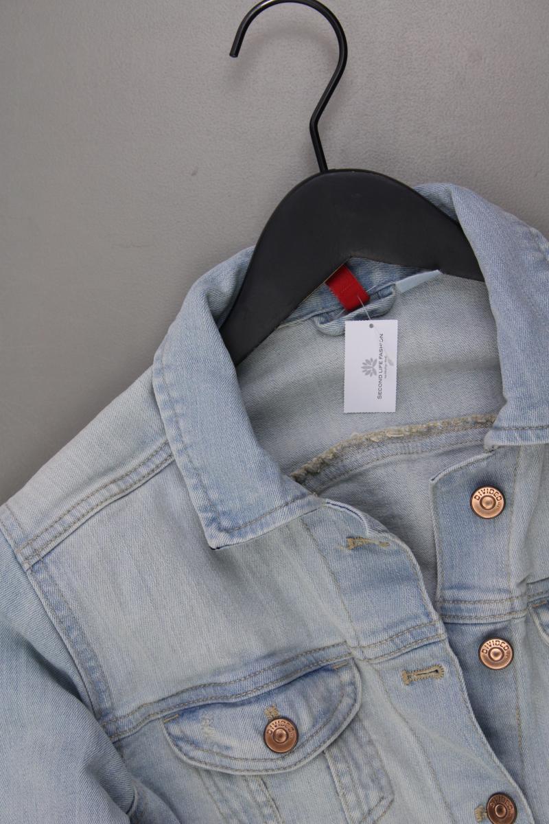 H&M Jeansjacke Gr. 40 blau aus Baumwolle