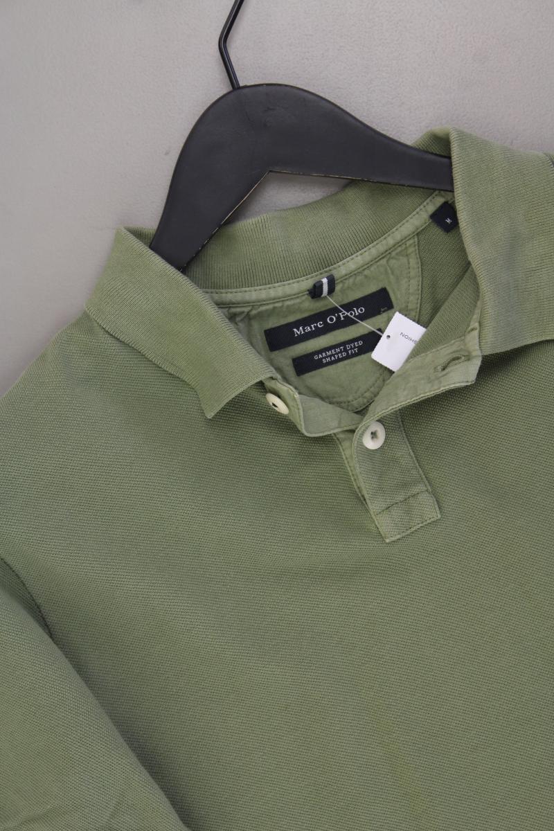 Marc O'Polo Poloshirt für Herren Gr. M Kurzarm olivgrün aus Baumwolle