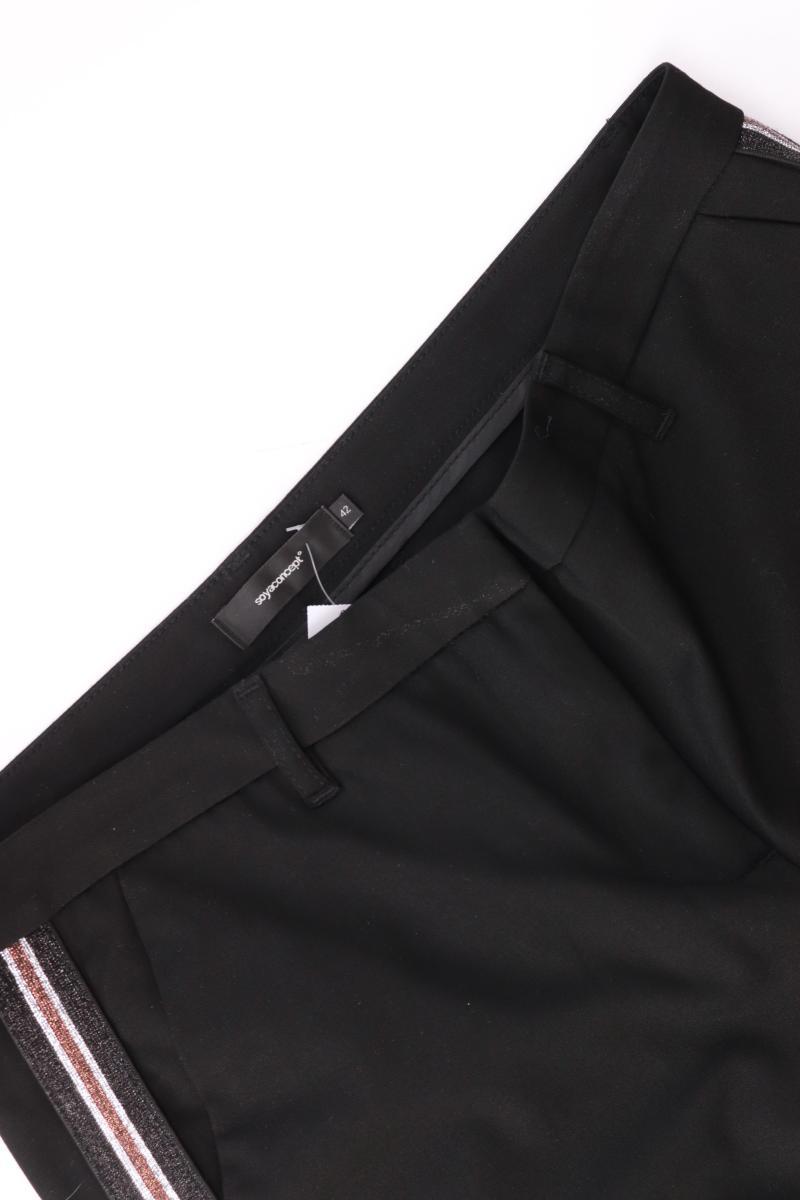 soyaconcept Stoffhose Gr. 42 schwarz aus Polyester