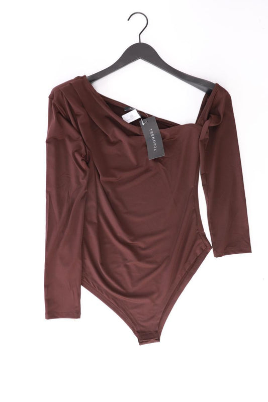 Trendyol Shirtbody Gr. XL neu mit Etikett Langarm braun aus Polyester