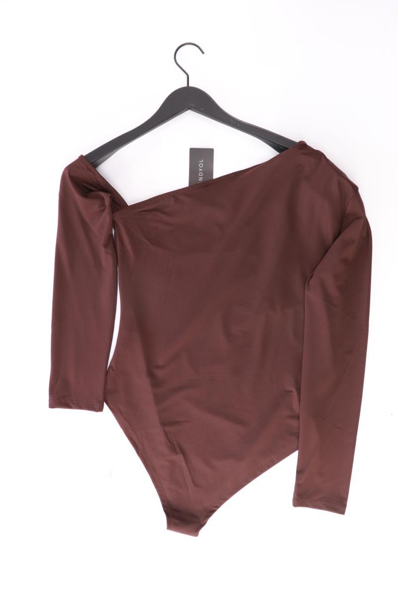 Trendyol Shirtbody Gr. XL neu mit Etikett Langarm braun aus Polyester