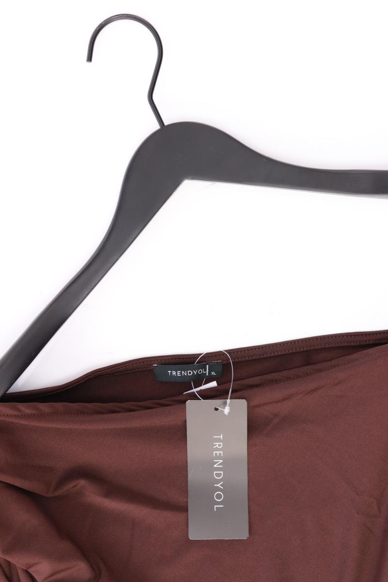 Trendyol Shirtbody Gr. XL neu mit Etikett Langarm braun aus Polyester