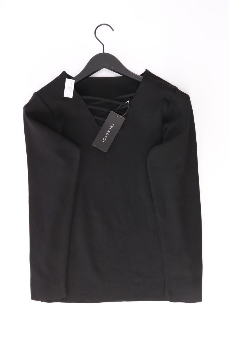 Trendyol Longsleeve-Shirt Gr. 48 neu mit Etikett Langarm schwarz