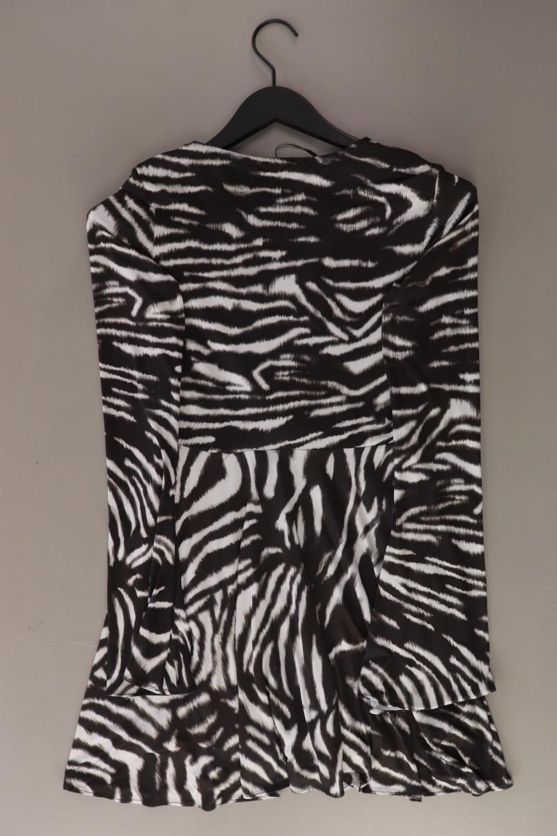 Zara Langarmkleid Gr. XS mit Tierdruck schwarz aus Polyester