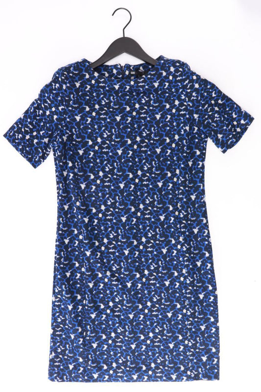WE Fashion Kurzarmkleid Gr. M mit Tierdruck blau aus Polyester
