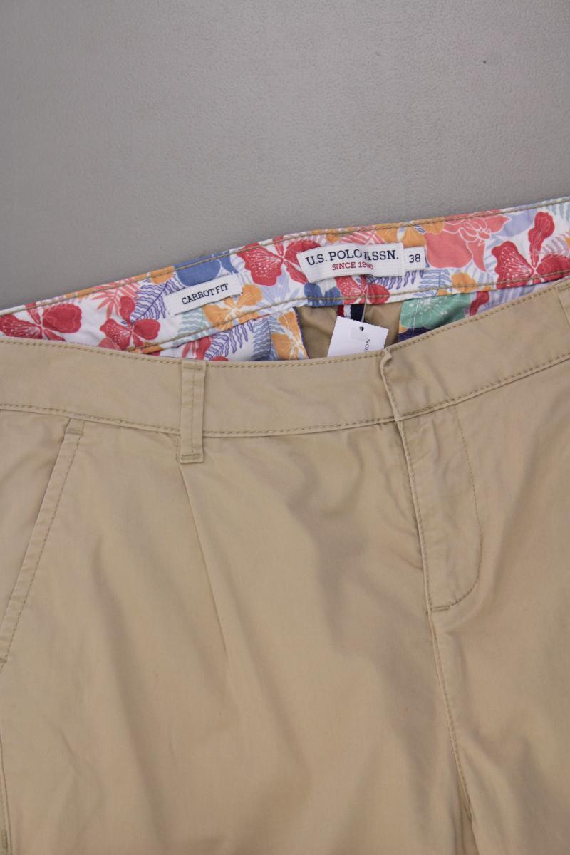 U.S. Polo Assn Chino Carrot Fit Gr. 38 creme aus Baumwolle
