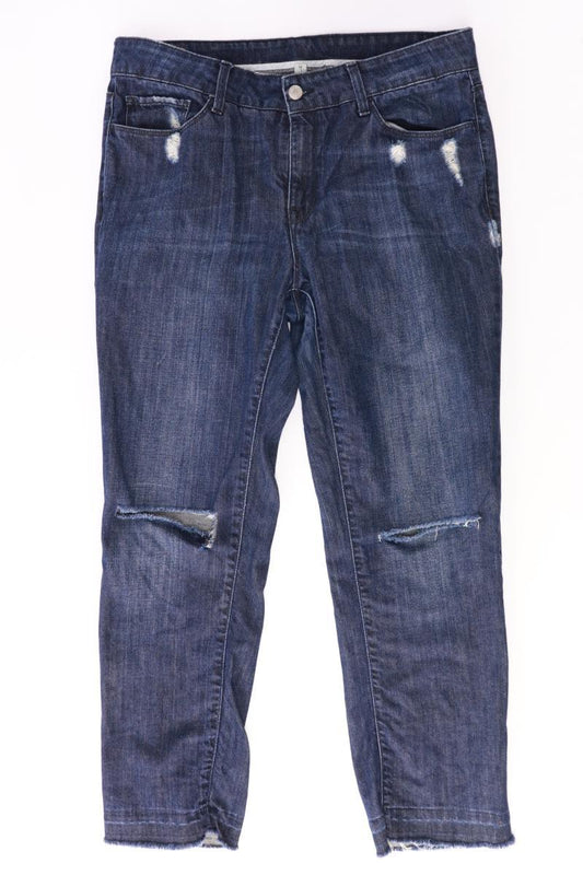 Mango Straight Jeans Gr. 40 blau aus Baumwolle