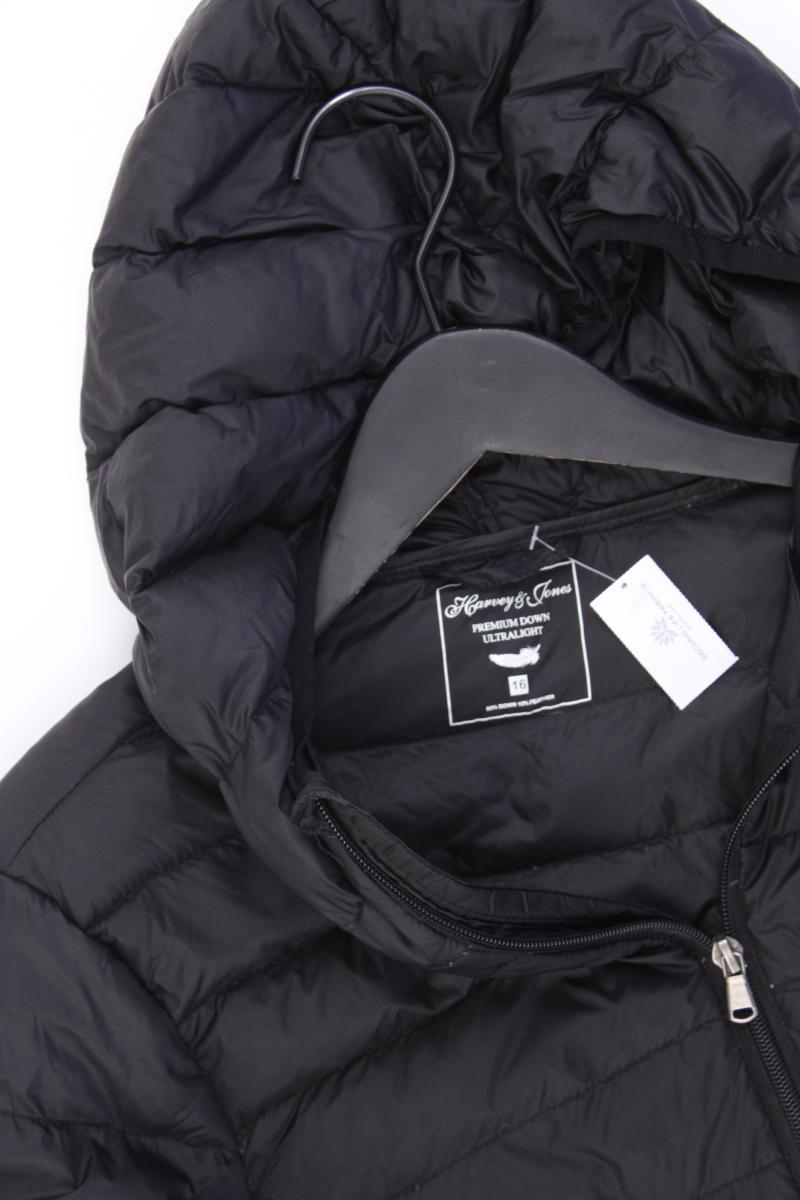 Harvey&Jones Daunenmantel Gr. UK 16 (L) schwarz aus Nylon