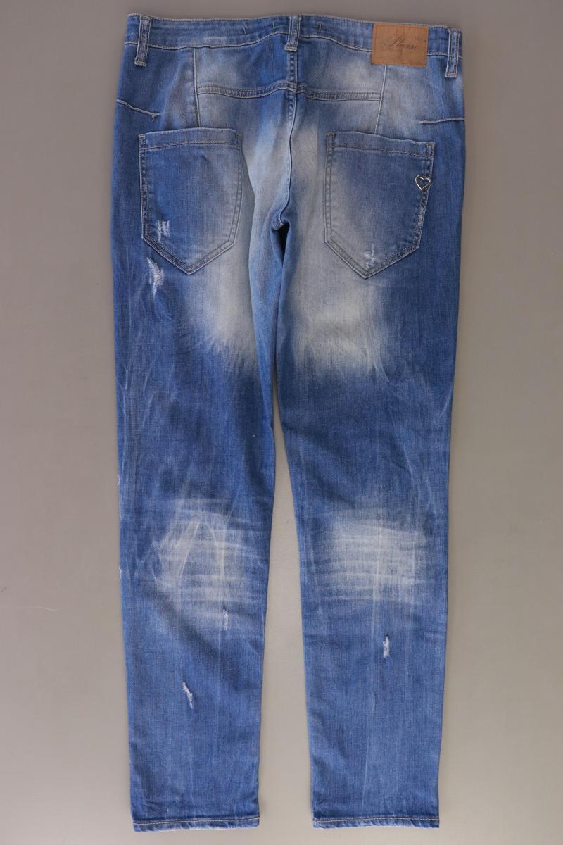 Please Straight Jeans Gr. L blau aus Baumwolle