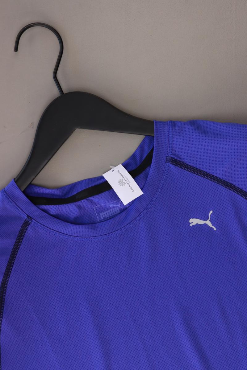 Puma Sportshirt Gr. 40 Kurzarm blau aus Polyester