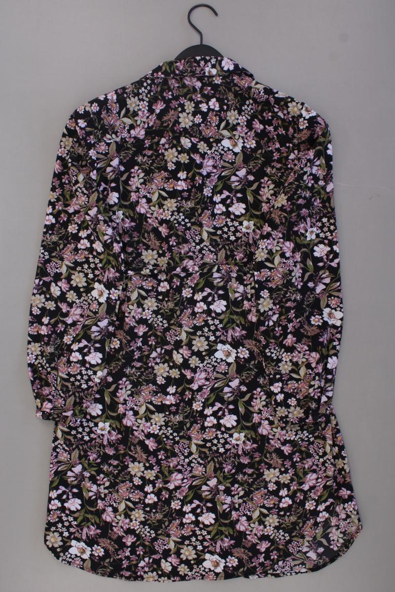 Only Langarmkleid Gr. S mit Blumenmuster mit Gürtel mehrfarbig aus Polyester