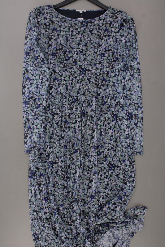 Tom Tailor Chiffonkleid Gr. 38 mit Blumenmuster Langarm blau aus Polyester