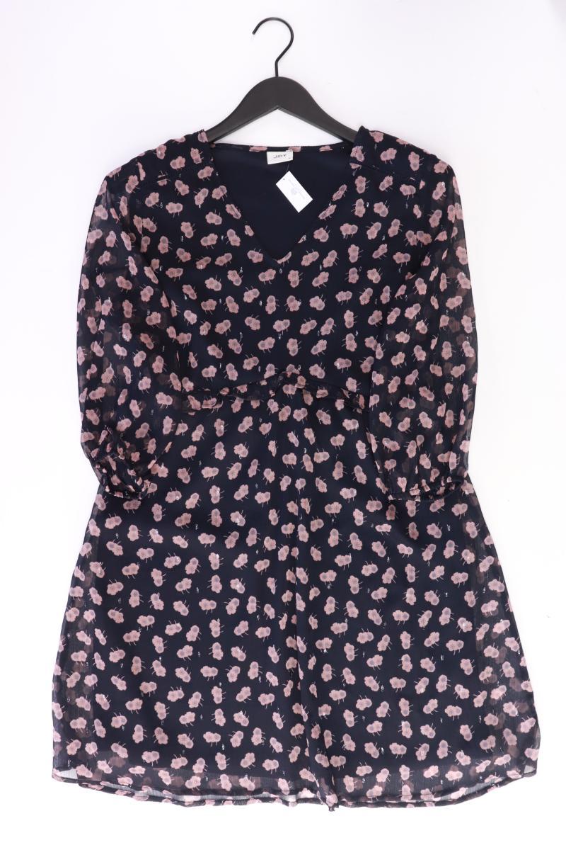 Jacqueline de Yong Chiffonkleid Gr. 36 mit Blumenmuster 3/4 Ärmel blau