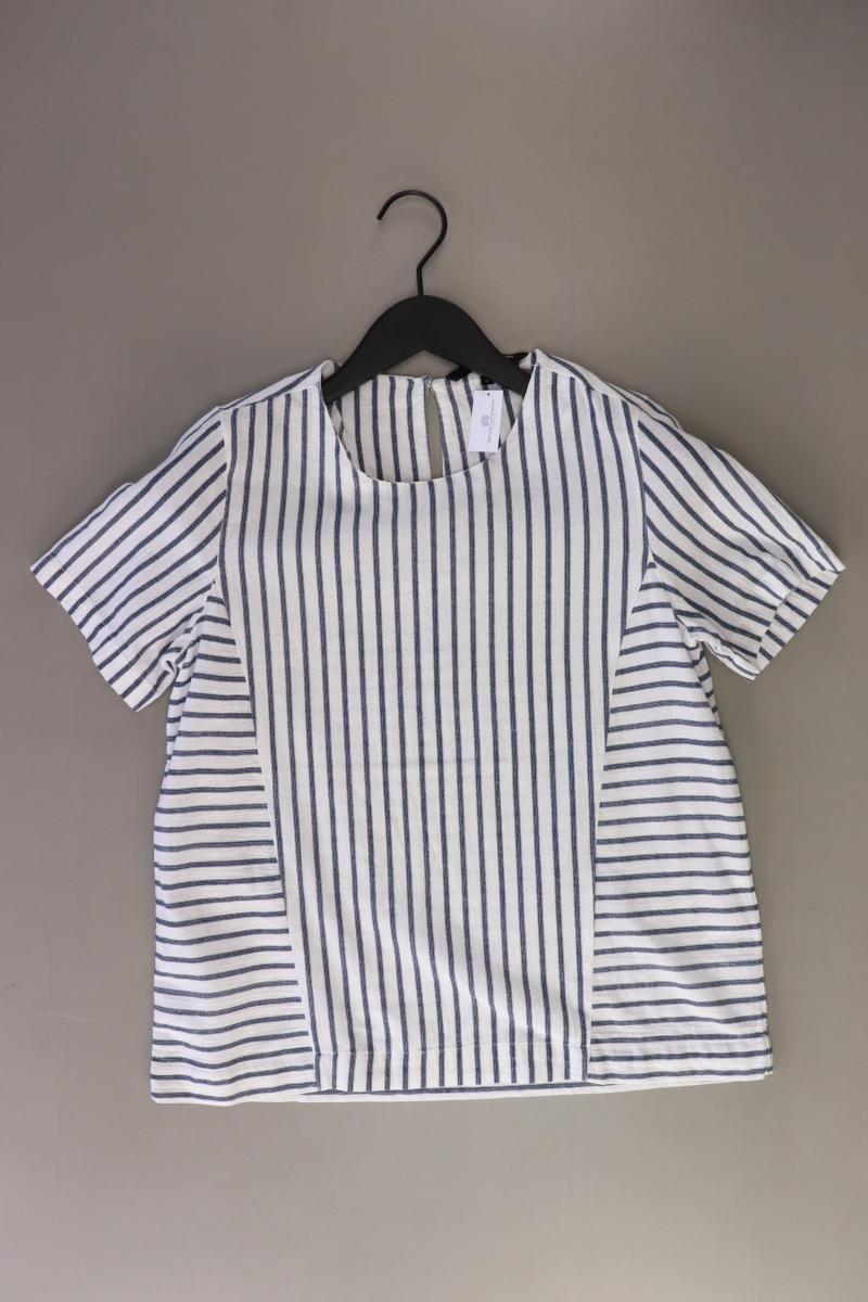 Vero Moda Kurzarmbluse Gr. S gestreift weiß aus Baumwolle