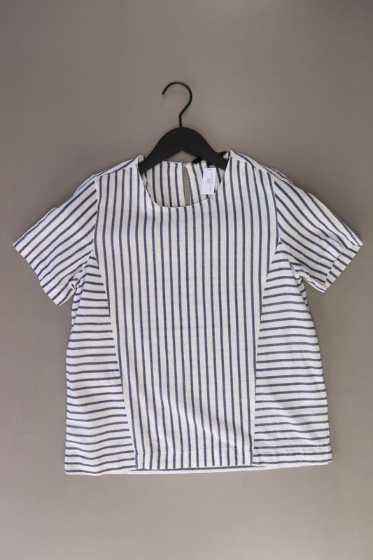 Vero Moda Kurzarmbluse Gr. S gestreift weiß aus Baumwolle