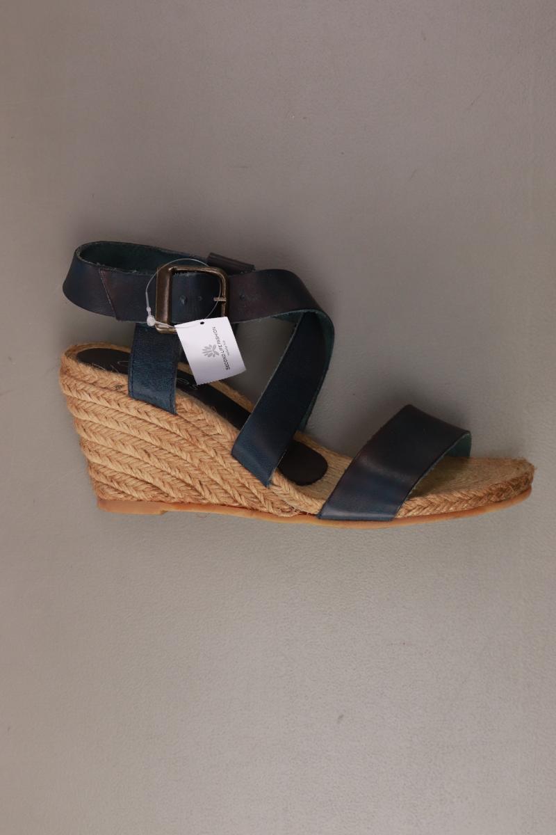 cypres Sandalette Gr. 37 blau aus Leder