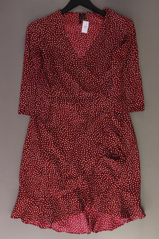 Vero Moda Wickelkleid  Gr. S gepunktet 3/4 Ärmel rot aus Polyester