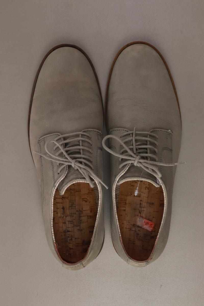 Schuhe für Herren Gr. 42 grau aus Leder