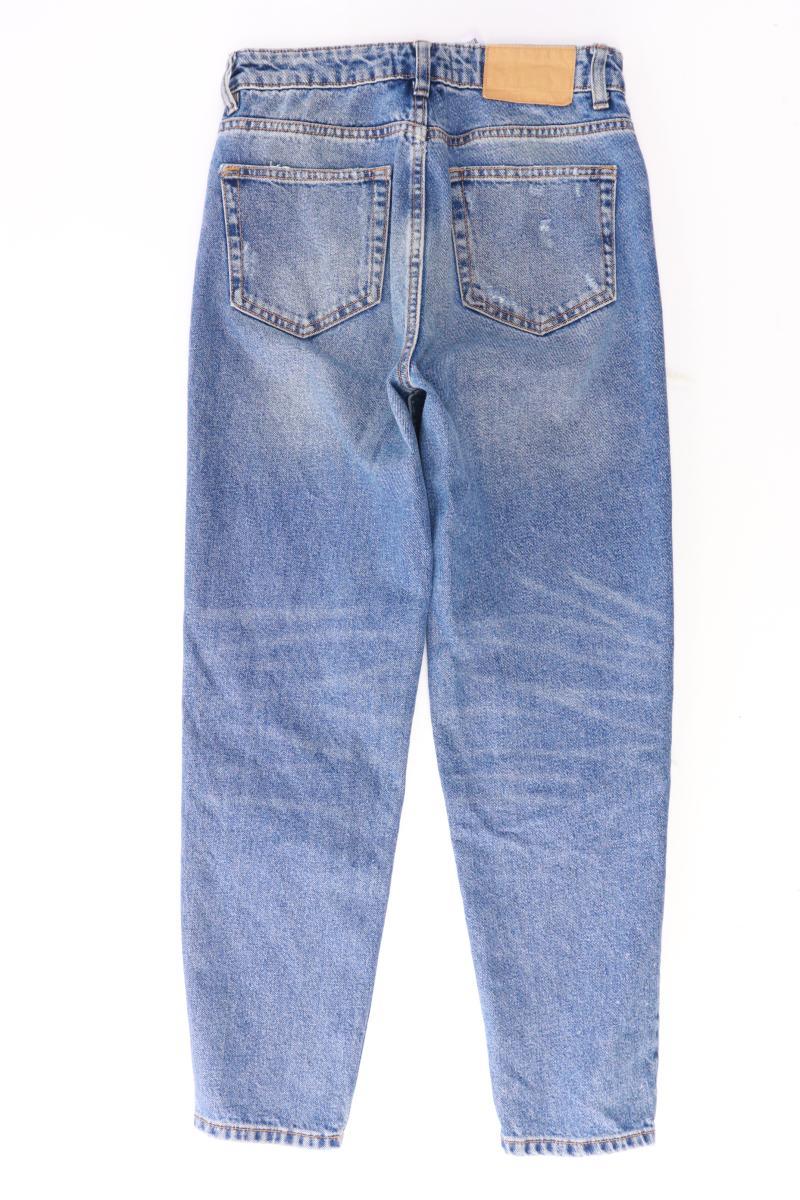 Zara Straight Jeans Gr. 36 blau aus Baumwolle