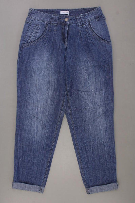 Aniston Straight Jeans Gr. Kurzgröße 18 blau aus Baumwolle