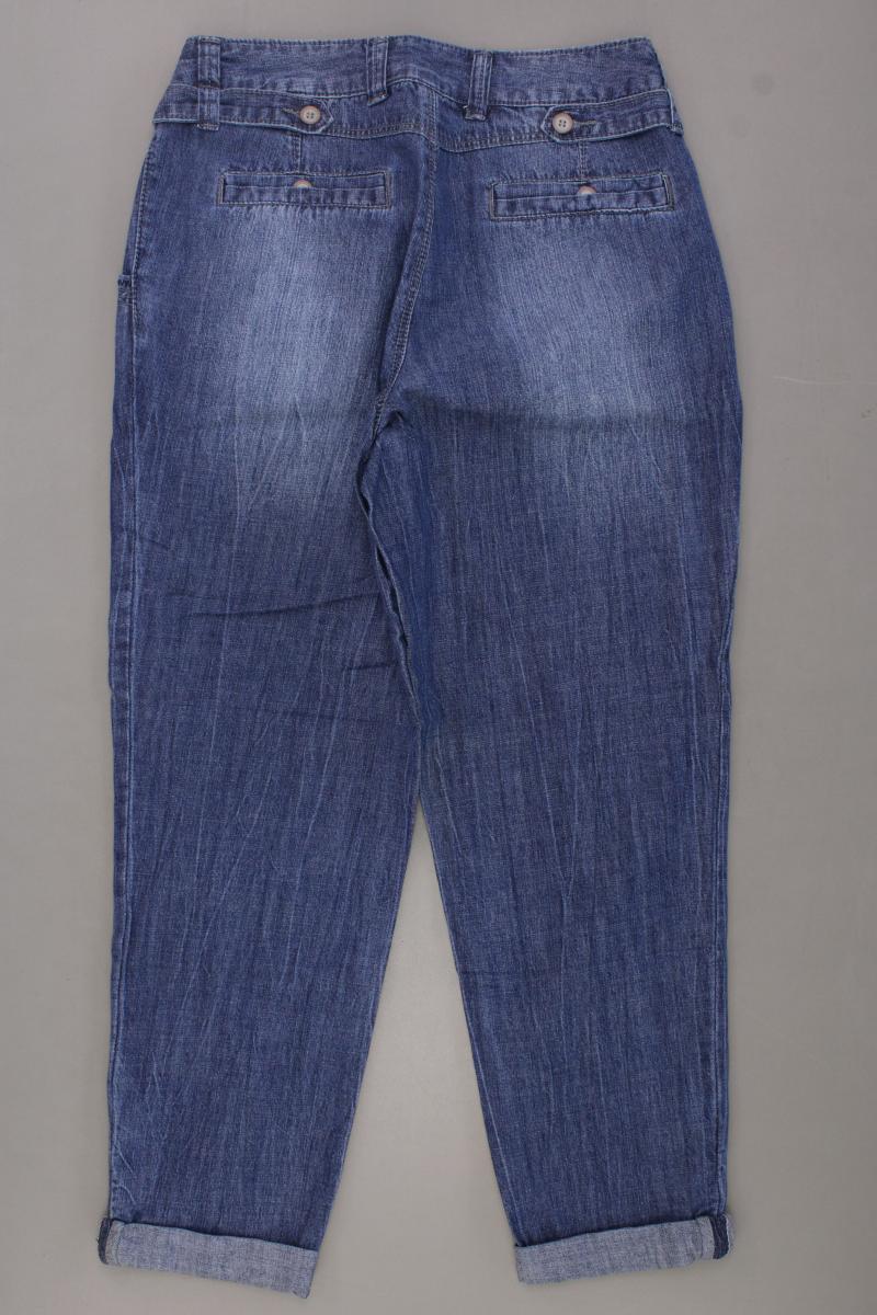 Aniston Straight Jeans Gr. Kurzgröße 18 blau aus Baumwolle