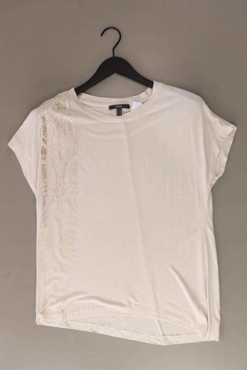 Esprit T-Shirt Gr. L Kurzarm creme aus Viskose