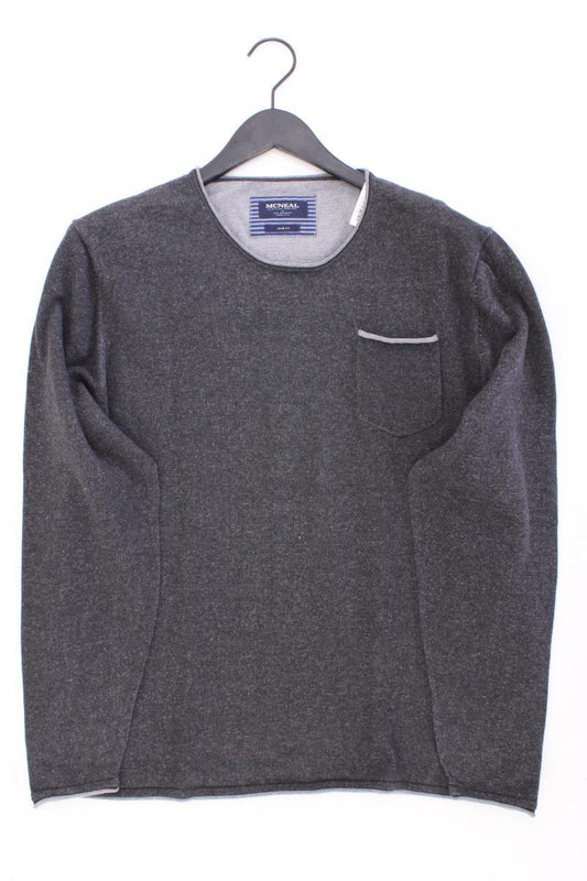 McNeal Feinstrickpullover für Herren Gr. XL grau aus Baumwolle