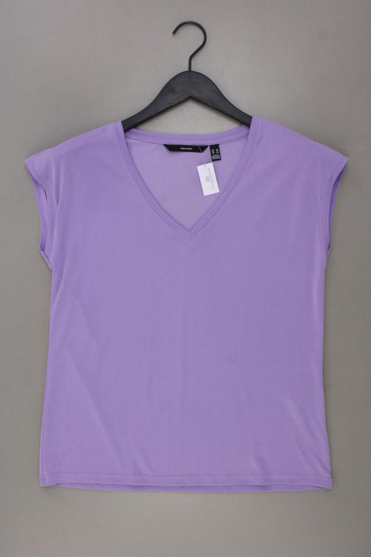 Vero Moda Shirt mit V-Ausschnitt Gr. XS neuwertig Kurzarm lila aus Modal
