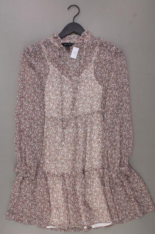 New Look Chiffonkleid Gr. 32 mit Blumenmuster Langarm rosa