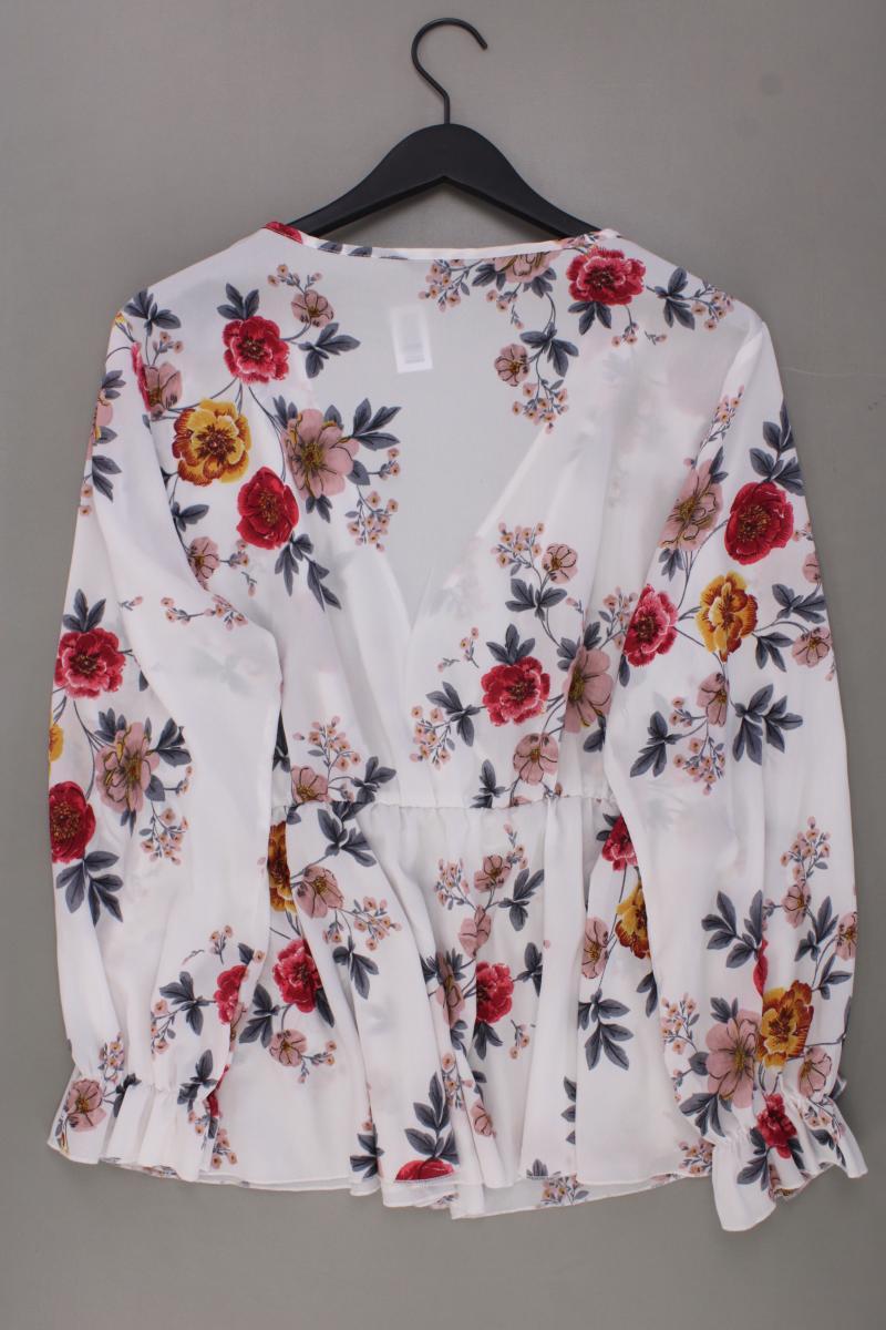 Shein Langarmbluse Gr. XXL mit Blumenmuster mehrfarbig aus Polyester