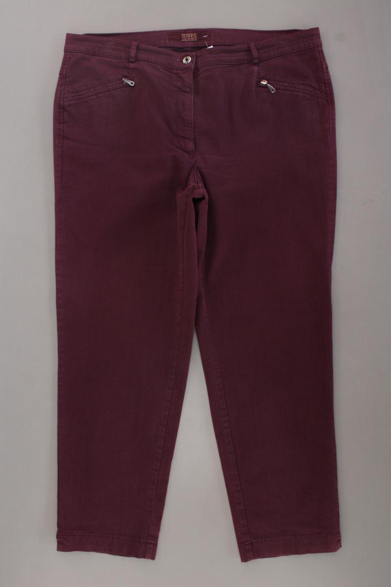 Zerres Straight Jeans Gr. Kurzgröße 46 lila aus Baumwolle