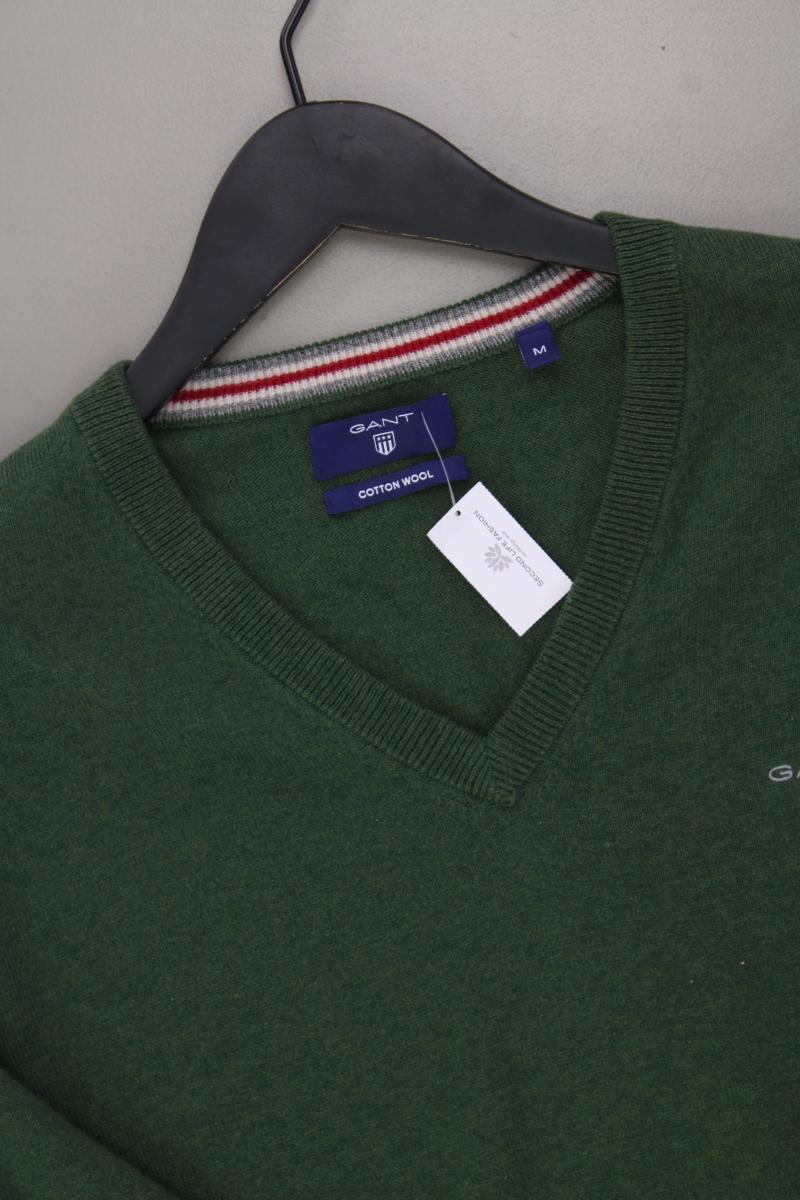 Gant Feinstrickpullover für Herren Gr. M grün aus Baumwolle