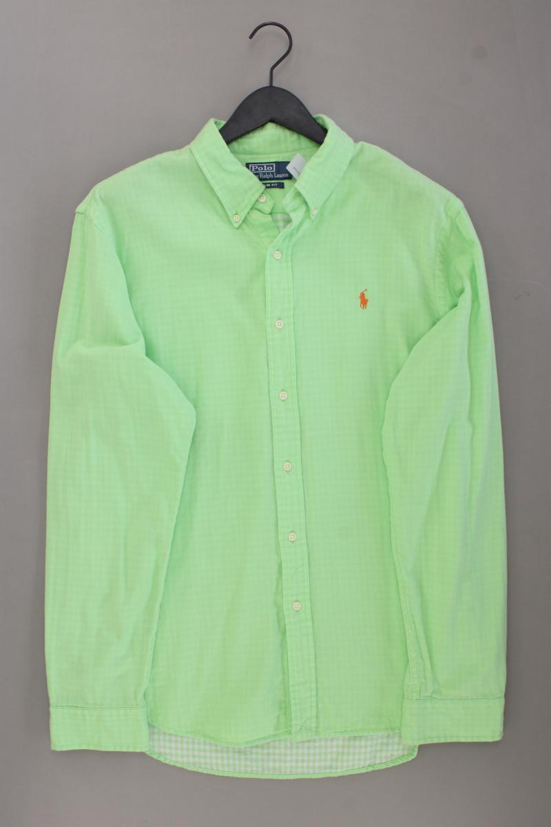 Polo by Ralph Lauren Langarmhemd für Herren Gr. XL grün aus Baumwolle