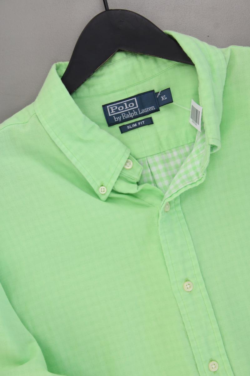 Polo by Ralph Lauren Langarmhemd für Herren Gr. XL grün aus Baumwolle