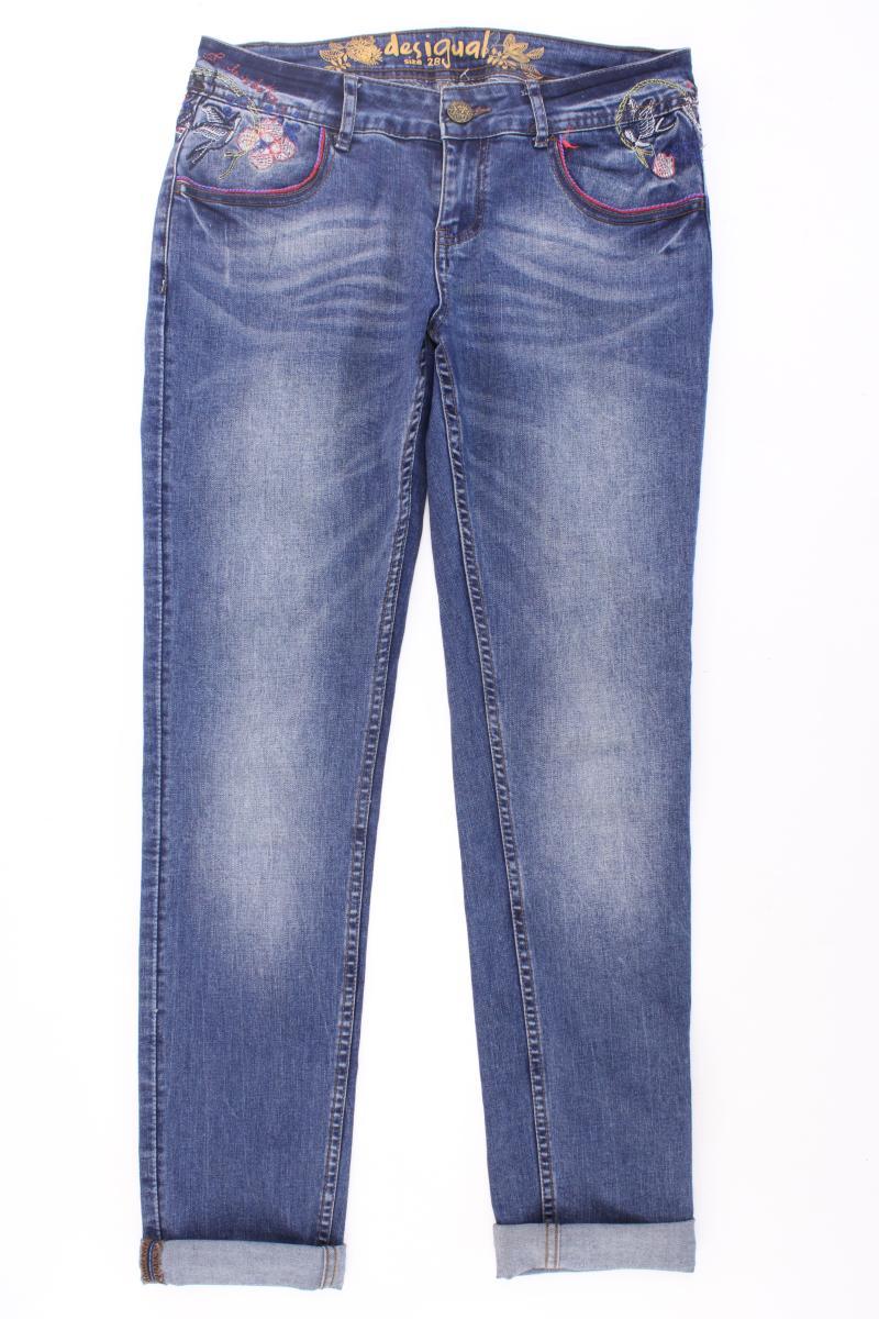 Desigual Skinny Jeans Gr. W28 blau aus Baumwolle