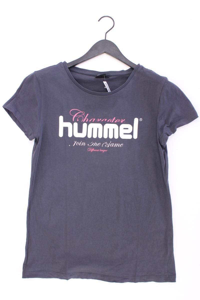 hummel Printshirt Gr. XL Kurzarm grau