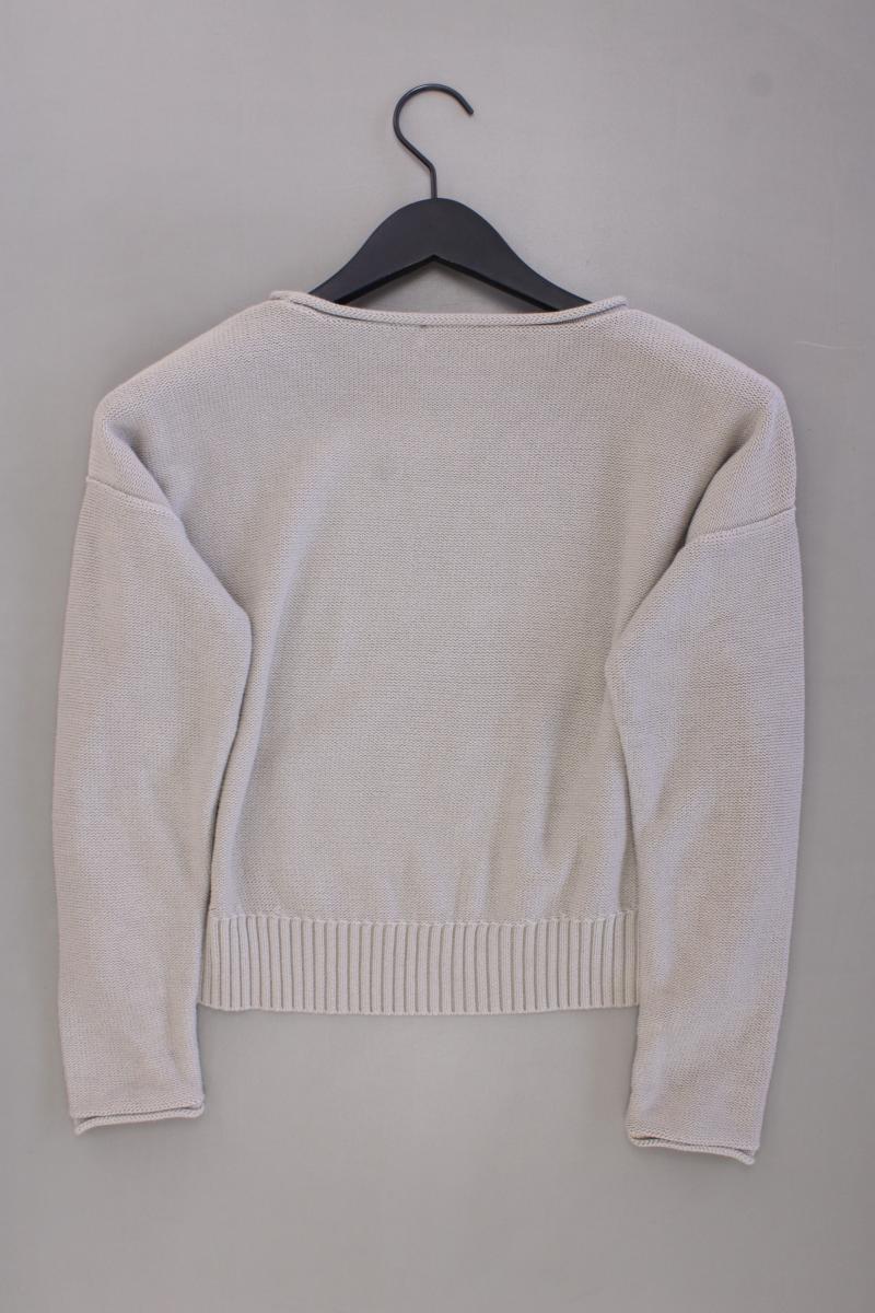 S.Marlon Feinstrickpullover Gr. XS grau aus Baumwolle